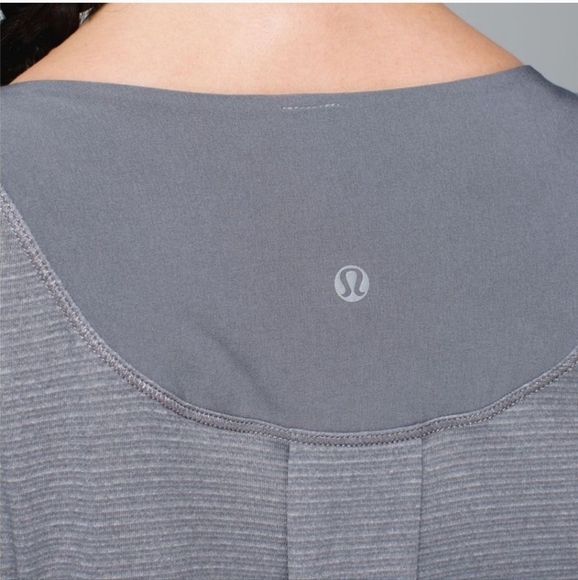 Lululemon Turn It Up Long Sleeve Top Heathered Slate 4 - Picture 6 of 12